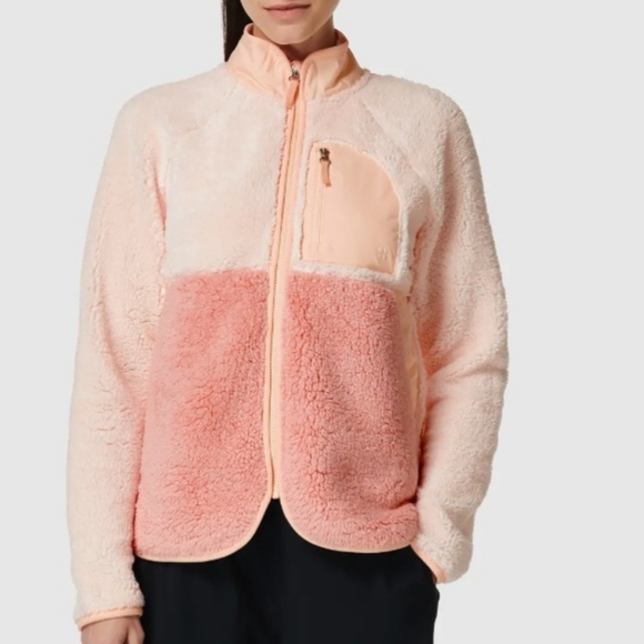 Sweaty Betty Jackets & Blazers - NWT!!! London Sweaty Betty Women's Pennine Zip Sherpa Fleece Mesh Lined Jacket
